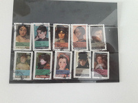 Отдается в дар Французские марки — женские портреты