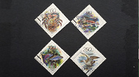Отдается в дар Фауна морей Тихого океана. Почтовые марки России, 1993.