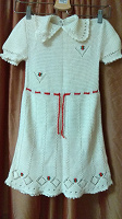 Отдается в дар Вязаное платье для девочки