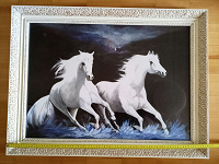 Отдается в дар Картина «Бегущие лошади»