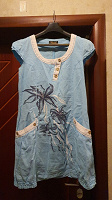 Отдается в дар Льняное платье 46 (52 размера)