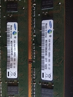 Отдается в дар DDR2 1гб Samsung 2шт. для ПК