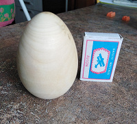 Отдается в дар Заготовка деревянная «Яйцо»
