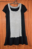Отдается в дар Черное вязаное платье 40-42 размер