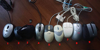 Отдается в дар Мышки проводные, беспроводные USB и PS/2