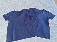 Отдается в дар две синие футболки размер xs 42