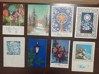 Отдается в дар Еще новогодние открытки СССР