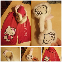 Отдается в дар Ушки и шарфик Hello Kitty