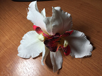 Отдается в дар Орхидея — заколка и брошь.