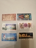 Отдается в дар Марки прошедшие почту 5