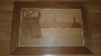 Отдается в дар Картина из дерева с видом Санкт-Петербурга