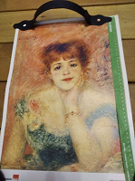 Отдается в дар Плакат «Портрет Жанны Самари» на фактурной бумаге