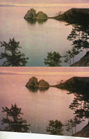 Отдается в дар Две открытки с озером Байкал