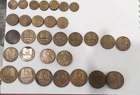 Отдается в дар Советские монеты 1, 2, 3 и 5 копеек