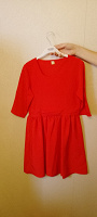 Отдается в дар платье красное искусственный шелк для девочки