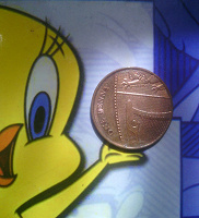 Отдается в дар Монета Англии 1 пенни (щит)