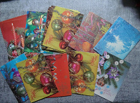 Отдается в дар Новогодние поздравительные открытки СССР