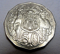 Отдается в дар Монета 50 центов Австралии