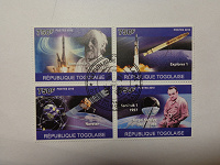 Отдается в дар Сцепка марок космос