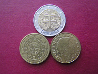 Отдается в дар Монеты: 3 евро