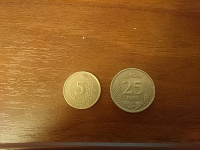 Отдается в дар Монета 5 курушей Турция