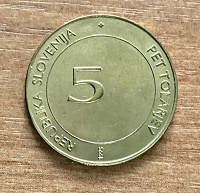 Отдается в дар Монета Словении