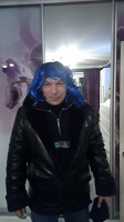 Отдается в дар Синий чудный парик карнавальный