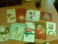 Отдается в дар открытки чистые новый год и рождество