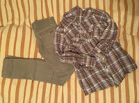 Отдается в дар 2 хлопковые рубашки (s,m) и джинсы 26 для девушки