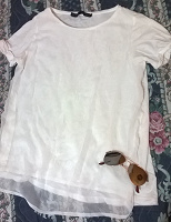 Отдается в дар Белая маечка Zara Basic