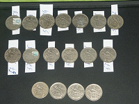 Отдается в дар монеты Испании 1957г.
