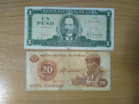 Отдается в дар Банкноты Куба и Ангола