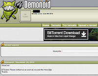 Отдается в дар Инвайт на один из самых крупных торрент трекеров demonoid.pw