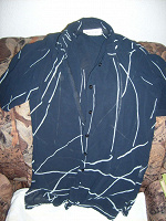 Отдается в дар блузка синяя, размер 42-44