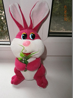 Отдается в дар Розовый заяц.