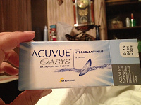Отдается в дар Линзы acuvue oasys D -7,5, BC 8,4