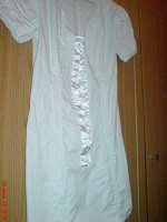 Отдается в дар Платье красивое белое стрейч-котон лето р.40