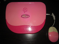 Отдается в дар Детский игрушечный розовый ноутбук Ангел