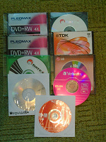 Отдается в дар Диски DVD-RW