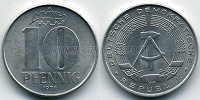 Отдается в дар 10 Pfennig DDR