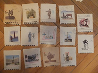 Отдается в дар Картинки с конвертов советские. Памятники