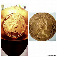 Отдается в дар Мыльный шедевр «Золотая монета с портретом Елизаветы Второй»