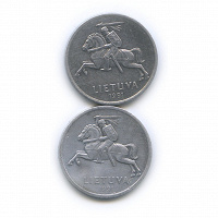 Отдается в дар 1 цент 1991 Литва