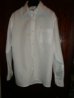 Отдается в дар Рубашка белая для мальчика на 8-11лет