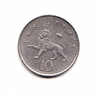 Отдается в дар Монета 10 pence