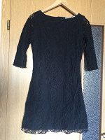 Отдается в дар Чёрное кружевное платье La Redoute