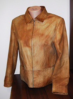 Отдается в дар Весенняя курточка из дублёной кожи от Gian Mori