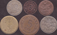Отдается в дар Монеты Дании и Португалии