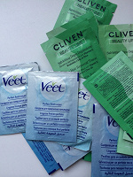 Отдается в дар Салфетки veet и cliven