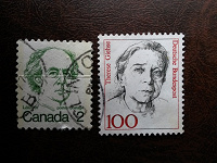 Отдается в дар Известные люди на стандартных почтовых марках разных стран.